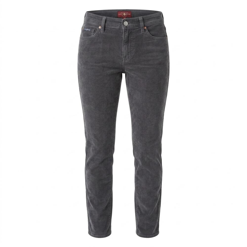 Lucky Brand Zoe Skinny Gray Corduroy Stretch Pants Women Size 12/31